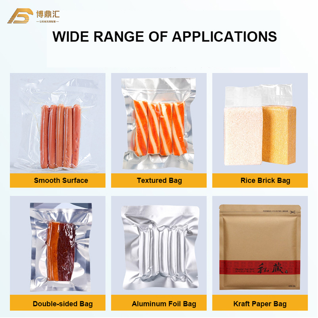 Bean Rice Nuts Brick Vacuum Plastic Bag Packer Sealing Machine