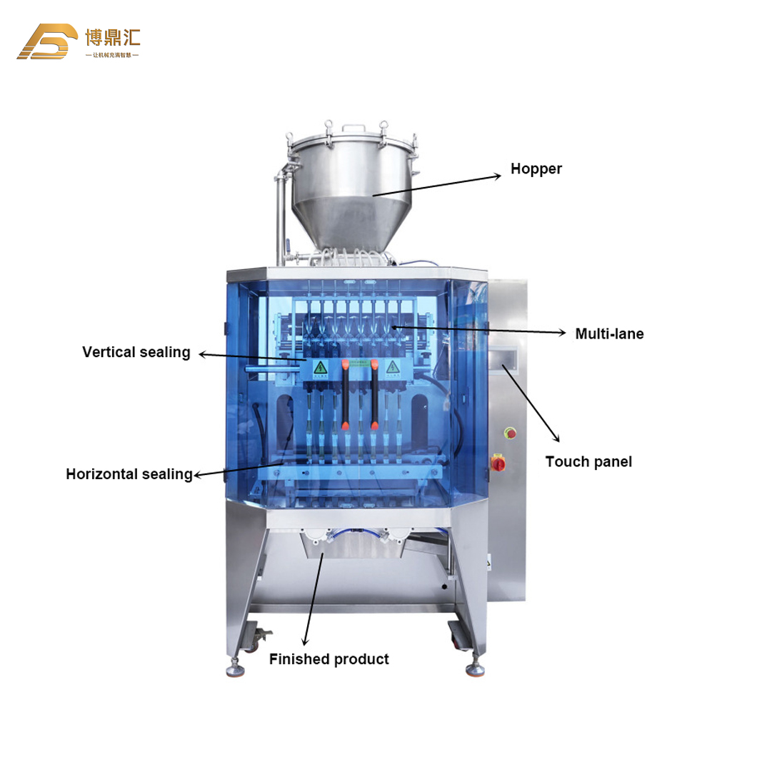 Vertical FFS Lickable Cat Snacks Squeeze Treats Packaging Machine