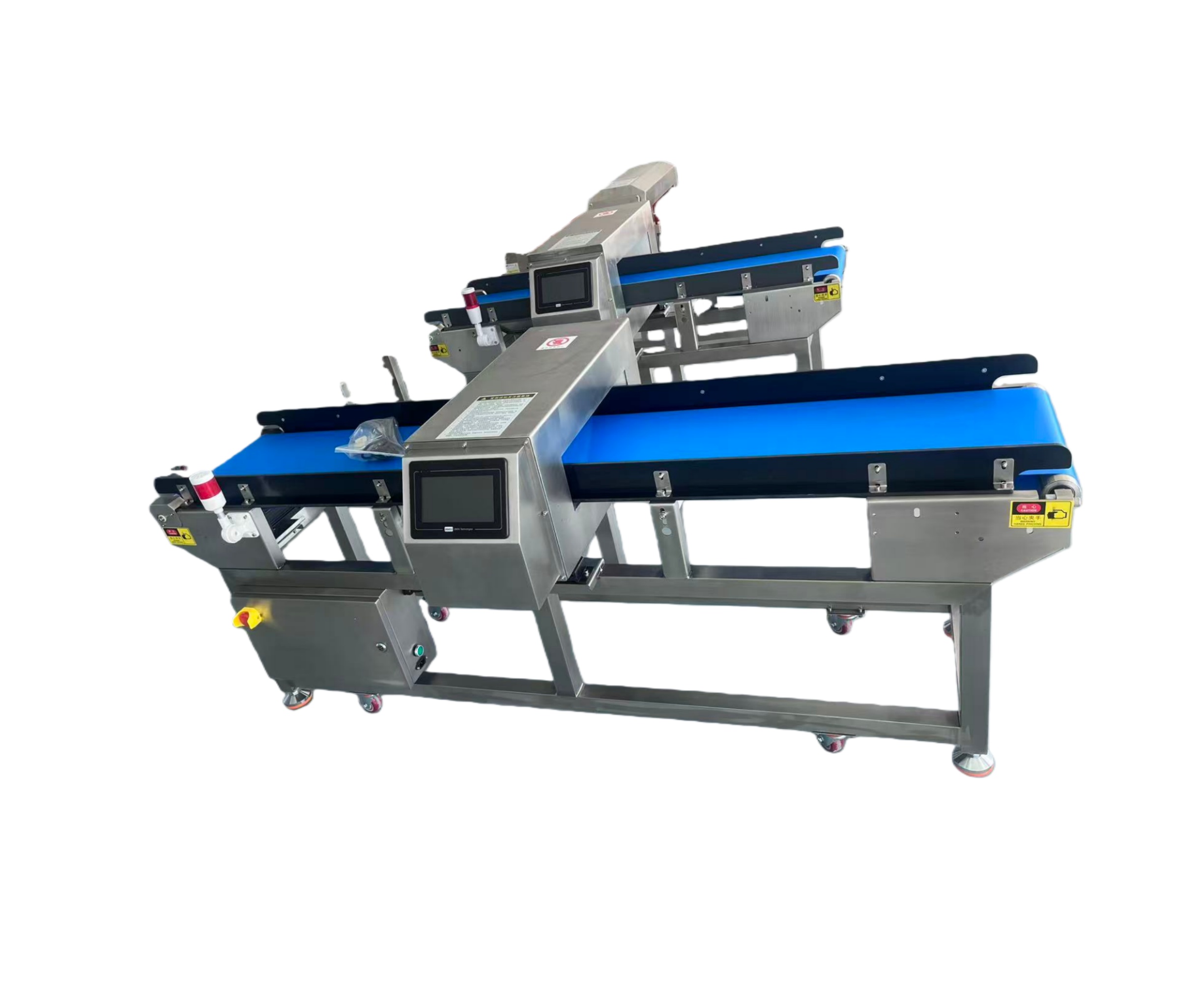 Snacks food bread packing line metal detector machine 