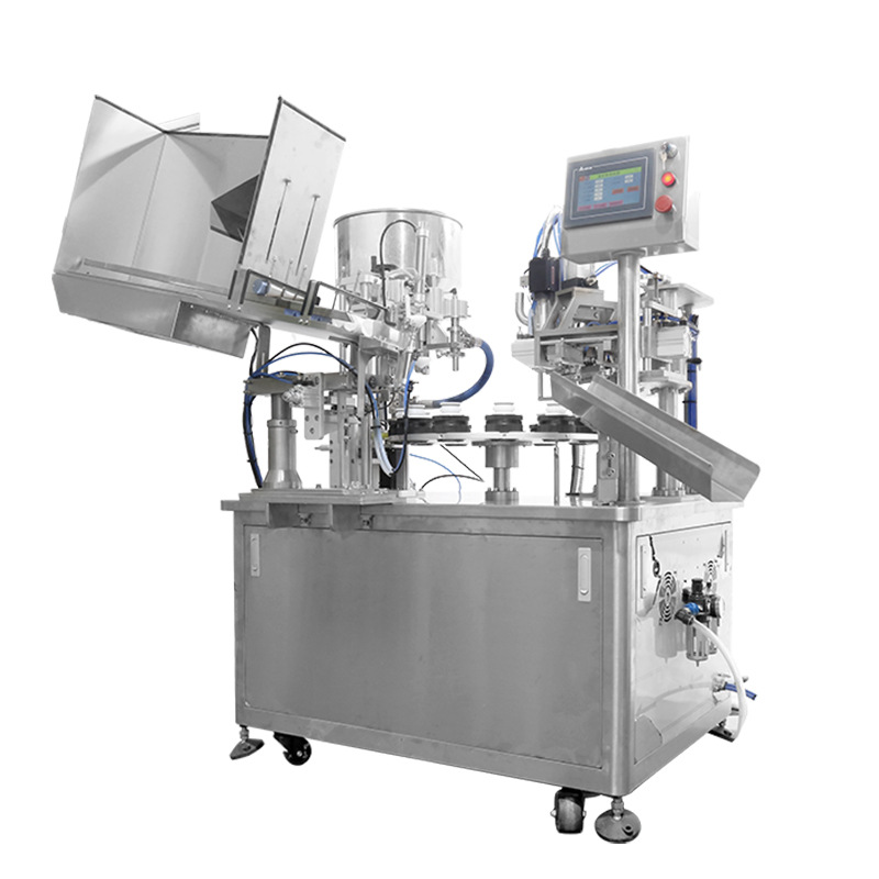 Hot Sealing OEM 50pcs/min Paste Cream Soft Alu Tube Filling Sealing Machine for Cosmetics Chemicals Industry