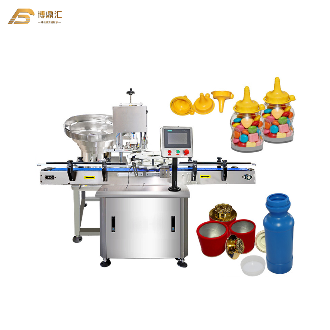 Aluminium Plastic Caps Sealing Alcohol Wine Bottle Can Jar Capping Machine