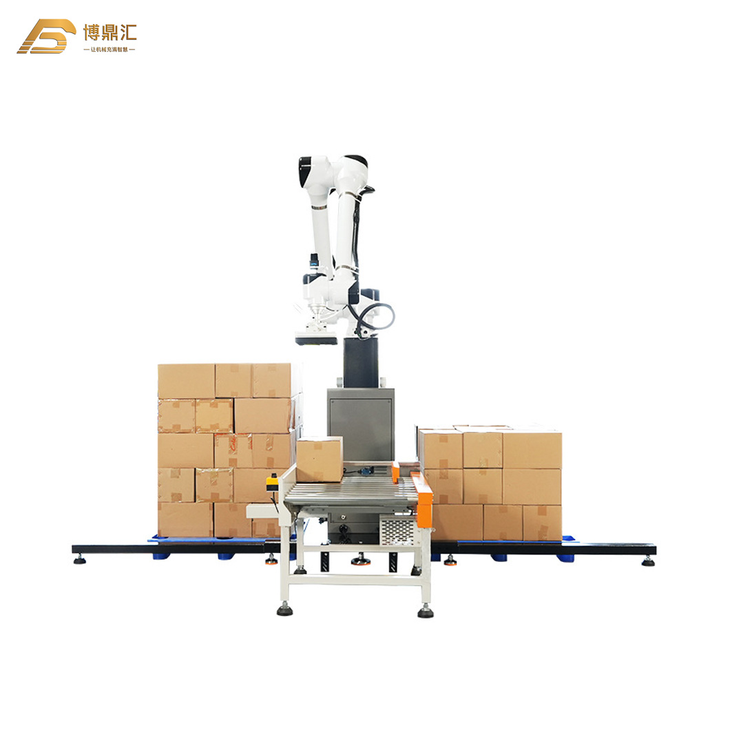 Portable 25kg PP Bag Carton Box Palletizing Collaborative Robot Arm Smart Cobot Palletizer