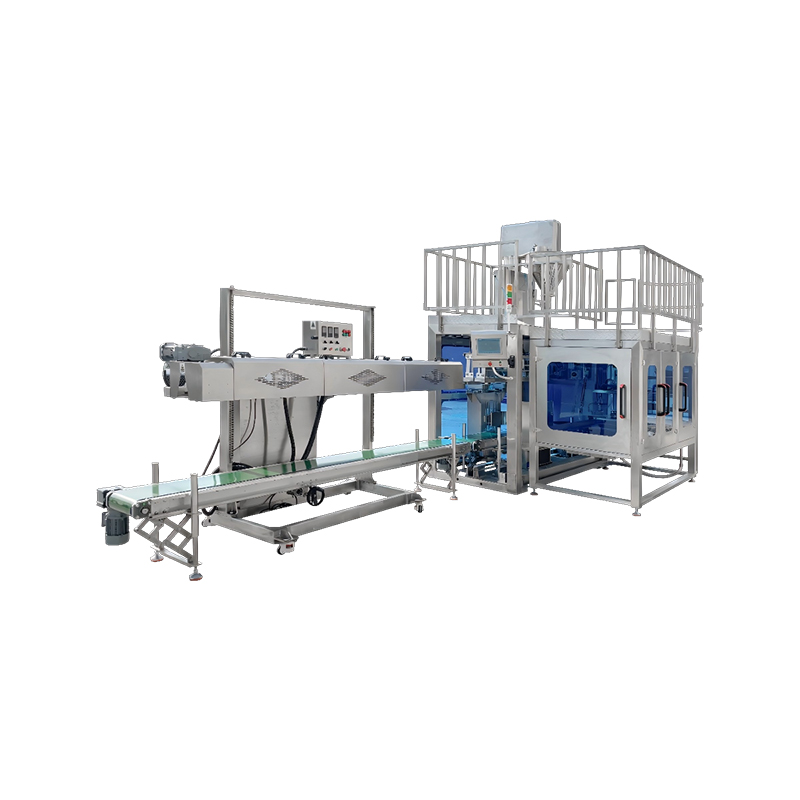 Powder Packaging Equipment in a Factory Setting
